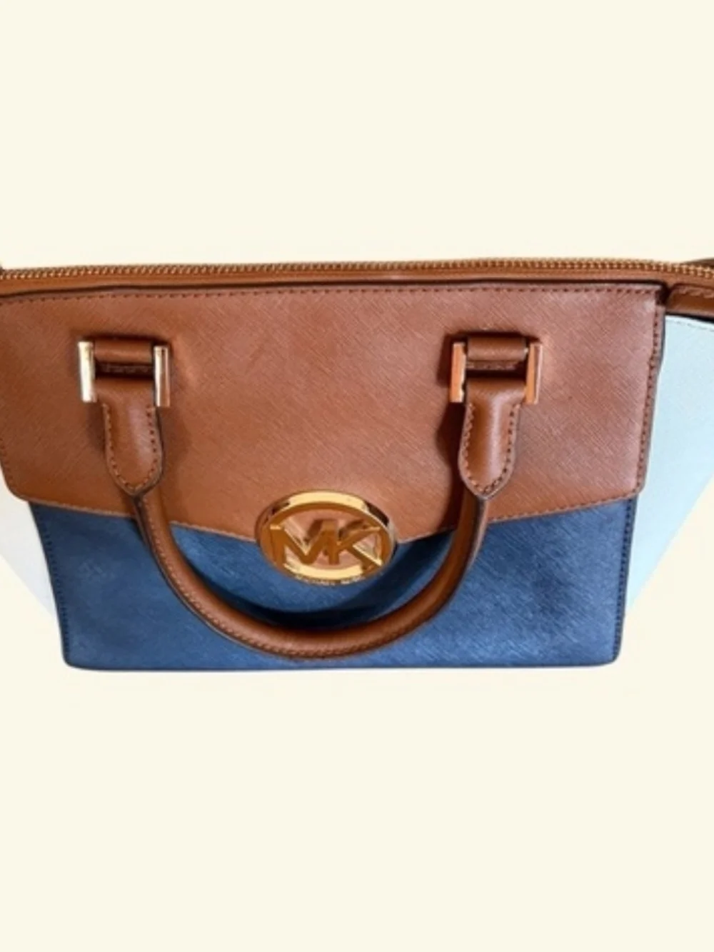 Michael Kors Hudson Medium Satchel Tricolor